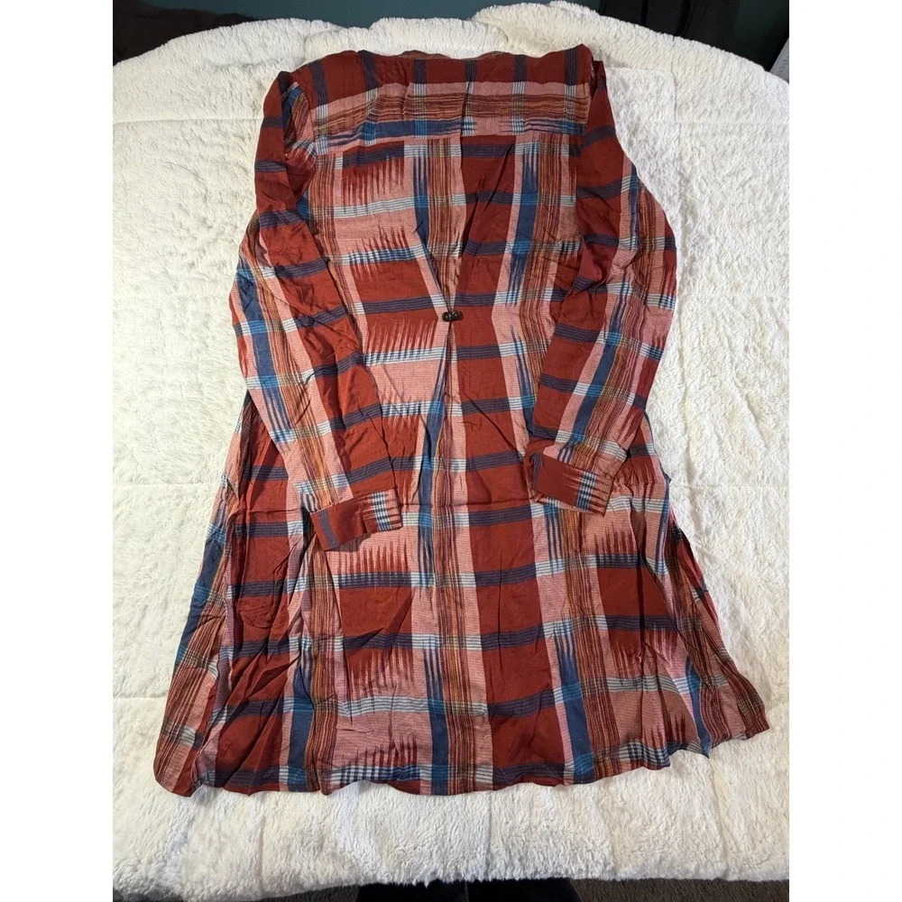Anthropologie Top Women M 11 1 Tylho Tunic Pull Over Pockets Southwestern Boho - Picture 2 of 5